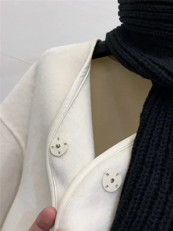 Jil sander scarf wool coat